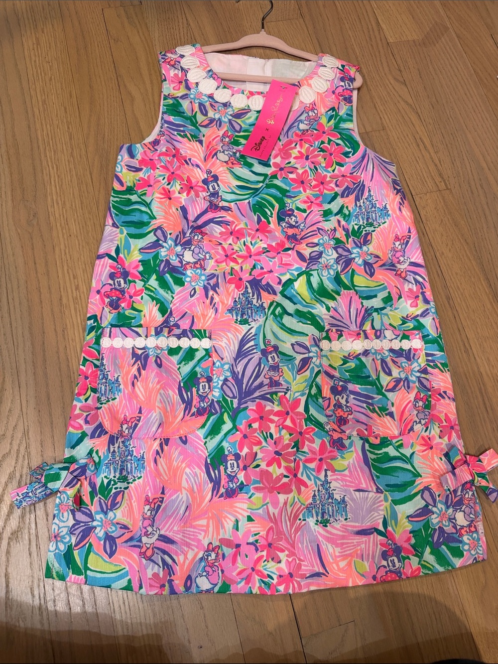 Lilly Pulitzer x Disney Girls Floral Pink Green Blue Sleeveless Dress